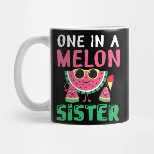 Glasses Watermelon One In A Melon Sister Brother Cousin Mom Mug